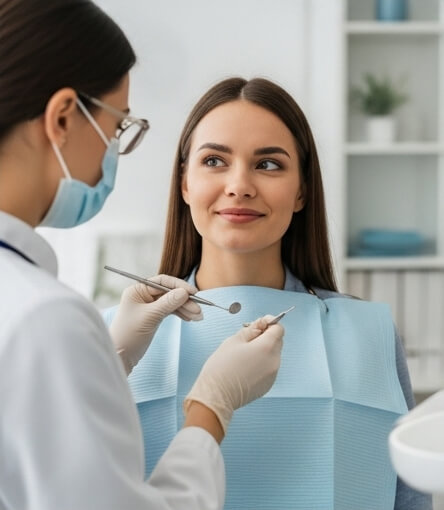 Women getting tooth pain treatment - Emergency dentist Doncaster